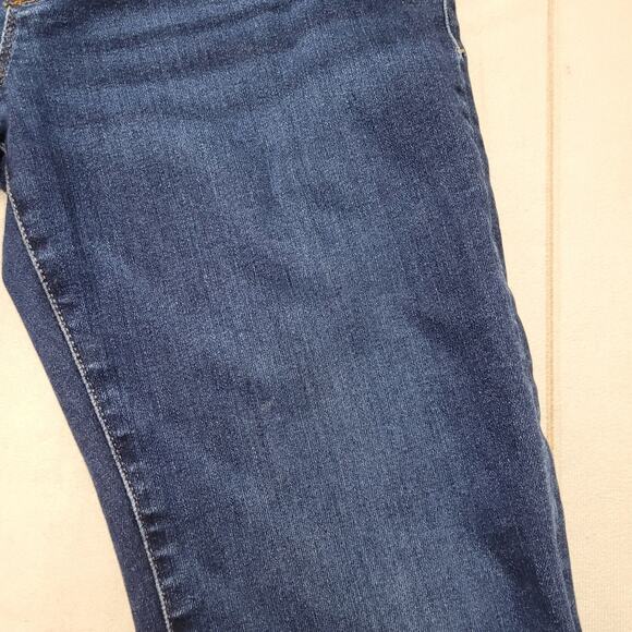 Good American power stretch pull on flare jeans dark wash indigo large - Picture 4 of 11